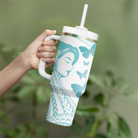 Polynesia Cervical Cancer Awareness Month Tumbler With Handle Polynesian Women Faith Hope Love! LT14 - Polynesian Pride