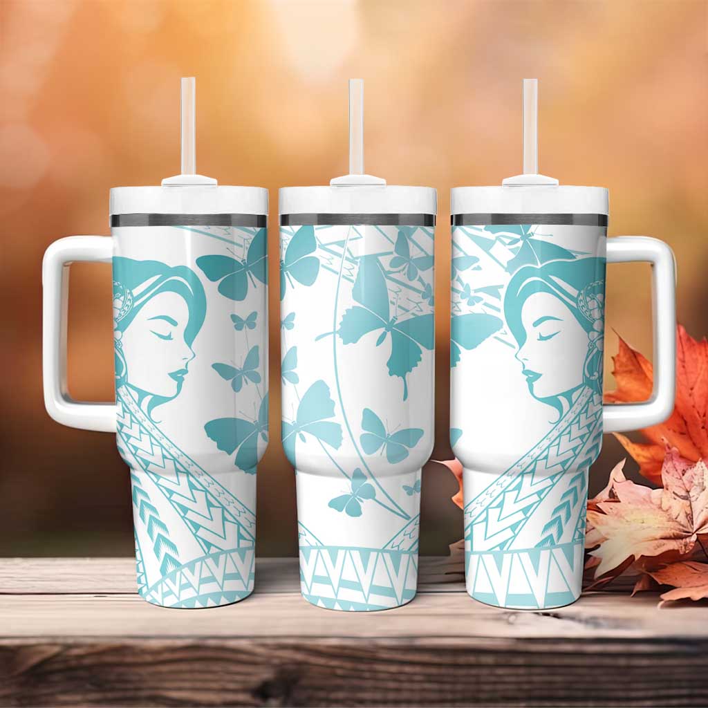Polynesia Cervical Cancer Awareness Month Tumbler With Handle Polynesian Women Faith Hope Love! LT14 - Polynesian Pride