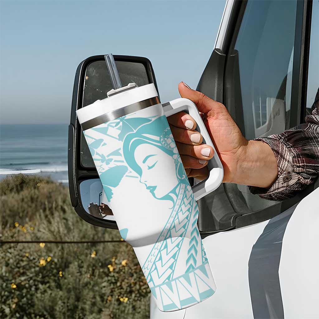 Polynesia Cervical Cancer Awareness Month Tumbler With Handle Polynesian Women Faith Hope Love! LT14 - Polynesian Pride
