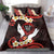 Polynesia AIDS Awareness Month Bedding Set Take The Rights Path Polynesian Pattern