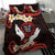 Polynesia AIDS Awareness Month Bedding Set Take The Rights Path Polynesian Pattern