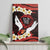 Polynesia AIDS Awareness Month Canvas Wall Art Take The Rights Path Polynesian Pattern