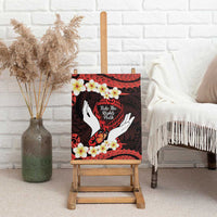Polynesia AIDS Awareness Month Canvas Wall Art Take The Rights Path Polynesian Pattern LT14 - Polynesian Pride