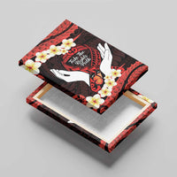 Polynesia AIDS Awareness Month Canvas Wall Art Take The Rights Path Polynesian Pattern LT14 - Polynesian Pride