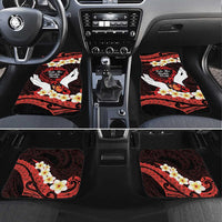 Polynesia AIDS Awareness Month Car Mats Take The Rights Path Polynesian Pattern LT14 Set 4pcs Red - Polynesian Pride