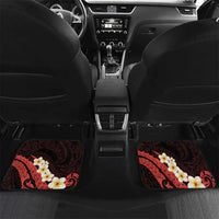 Polynesia AIDS Awareness Month Car Mats Take The Rights Path Polynesian Pattern LT14 Set 2pcs - Back Red - Polynesian Pride