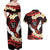 Polynesia AIDS Awareness Month Couples Matching Off Shoulder Maxi Dress and Hawaiian Shirt Take The Rights Path Polynesian Pattern