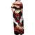 Polynesia AIDS Awareness Month Family Matching Off Shoulder Maxi Dress and Hawaiian Shirt Take The Rights Path Polynesian Pattern