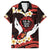 Polynesia AIDS Awareness Month Family Matching Off Shoulder Short Dress and Hawaiian Shirt Take The Rights Path Polynesian Pattern