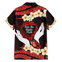 Polynesia AIDS Awareness Month Hawaiian Shirt Take The Rights Path Polynesian Pattern LT14 - Polynesian Pride