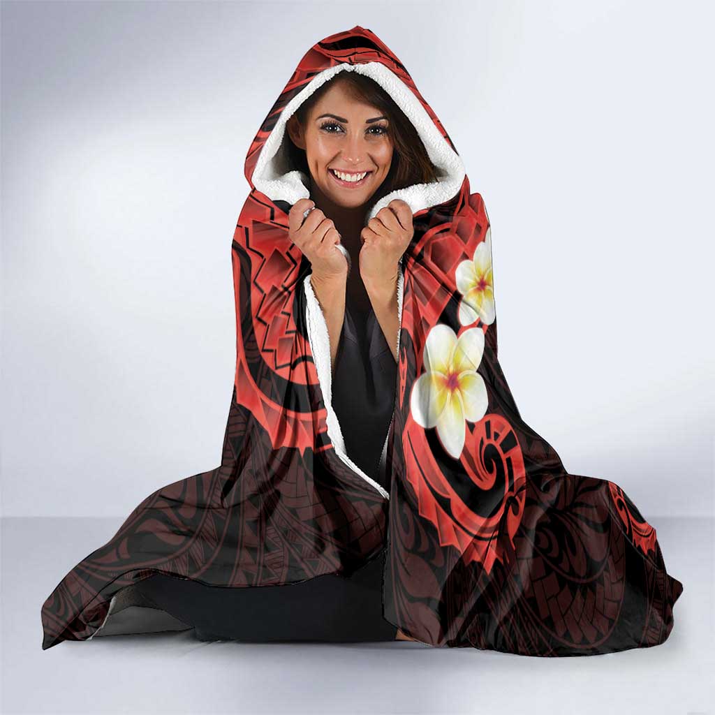 Polynesia AIDS Awareness Month Hooded Blanket Take The Rights Path Polynesian Pattern LT14 - Polynesian Pride