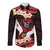 Polynesia AIDS Awareness Month Long Sleeve Button Shirt Take The Rights Path Polynesian Pattern