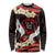 Polynesia AIDS Awareness Month Long Sleeve Shirt Take The Rights Path Polynesian Pattern