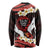 Polynesia AIDS Awareness Month Long Sleeve Shirt Take The Rights Path Polynesian Pattern