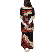 Polynesia AIDS Awareness Month Puletasi Take The Rights Path Polynesian Pattern LT14 - Polynesian Pride