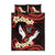 Polynesia AIDS Awareness Month Quilt Bed Set Take The Rights Path Polynesian Pattern