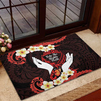 Polynesia AIDS Awareness Month Rubber Doormat Take The Rights Path Polynesian Pattern LT14 - Polynesian Pride