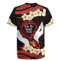 Polynesia AIDS Awareness Month Rugby Jersey Take The Rights Path Polynesian Pattern