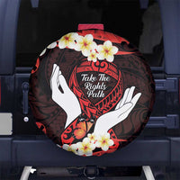 Polynesia AIDS Awareness Month Spare Tire Cover Take The Rights Path Polynesian Pattern LT14 - Polynesian Pride