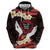 Polynesia AIDS Awareness Month Zip Hoodie Take The Rights Path Polynesian Pattern