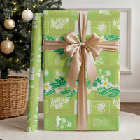 Aloha Hawaii Tuberose Lei Wrapping Paper Tropical Vibes Green Color LT14 - Polynesian Pride