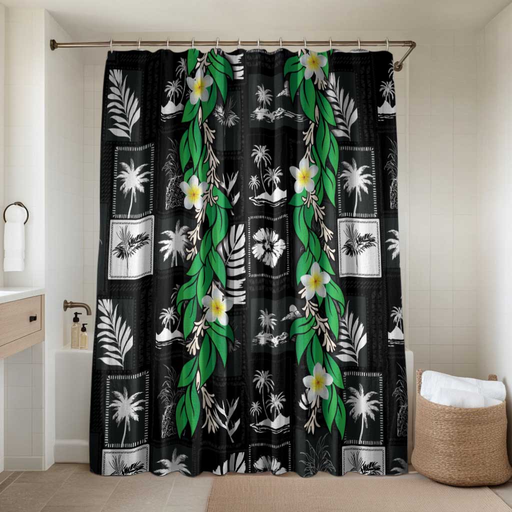 Aloha Hawaii Tuberose Lei Bathroom Set Tropical Vibes Black Color - Polynesian Pride