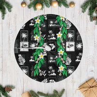 Aloha Hawaii Tuberose Lei Tree Skirt Tropical Vibes Black Color - Polynesian Pride