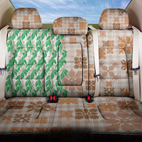 Aloha Hawaii Palaka Tuberose Lei Back Car Seat Cover Hawaiian Quilt Seamless Style - Polynesian Pride