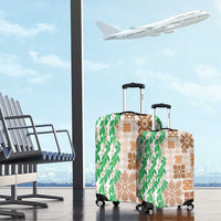 Aloha Hawaii Palaka Tuberose Lei Luggage Cover Hawaiian Quilt Seamless Style - Polynesian Pride