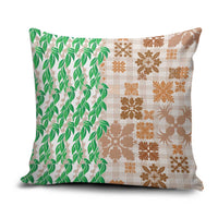 Aloha Hawaii Palaka Tuberose Lei Pillow Cover Hawaiian Quilt Seamless Style - Polynesian Pride
