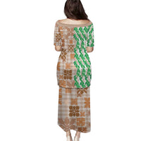 Aloha Hawaii Palaka Tuberose Lei Puletasi Hawaiian Quilt Seamless Style - Polynesian Pride