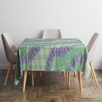 Pastel Green Hawaii Palaka Honohono Pikake Tablecloth Hawaiian Orchid Lei Polynesian Pattern LT14 - Polynesian Pride