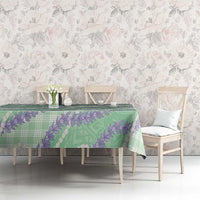 Pastel Green Hawaii Palaka Honohono Pikake Tablecloth Hawaiian Orchid Lei Polynesian Pattern LT14 - Polynesian Pride