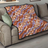 Orange Hawaii Palaka Honohono Pikake Quilt Hawaiian Orchid Lei Polynesian Pattern - Polynesian Pride