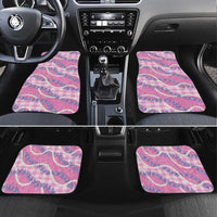 Pink Hawaii Palaka Honohono Pikake Car Mats Hawaiian Orchid Lei Polynesian Pattern - Polynesian Pride