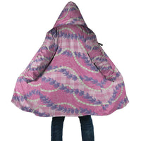 Pink Hawaii Palaka Honohono Pikake Cloak Hawaiian Orchid Lei Polynesian Pattern - Polynesian Pride