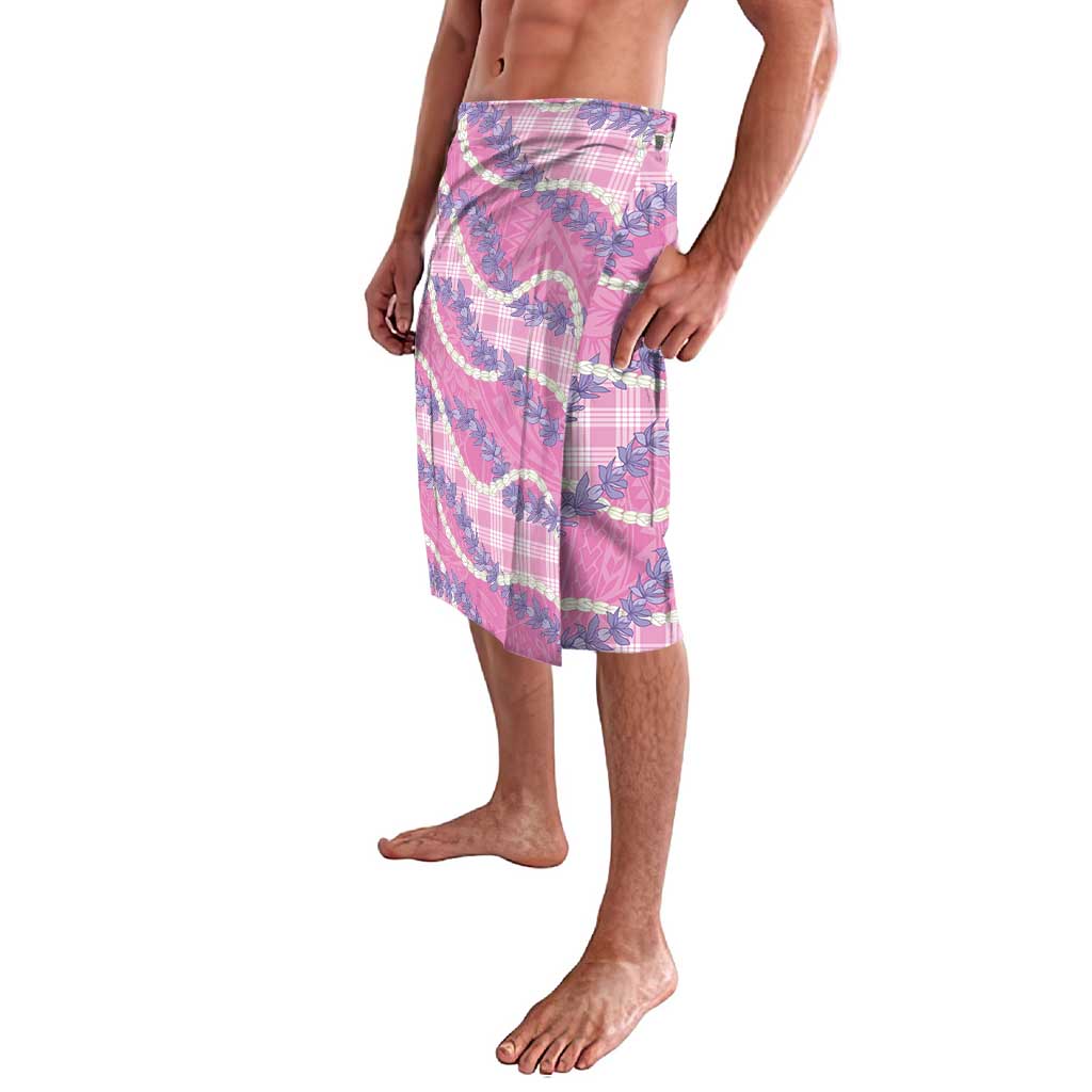 Pink Hawaii Palaka Honohono Pikake Lavalava Hawaiian Orchid Lei Polynesian Pattern - Polynesian Pride