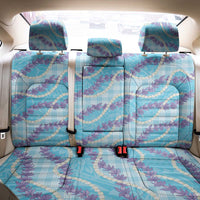 Blue Hawaii Palaka Honohono Pikake Back Car Seat Cover Hawaiian Orchid Lei Polynesian Pattern - Polynesian Pride