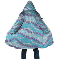 Blue Hawaii Palaka Honohono Pikake Cloak Hawaiian Orchid Lei Polynesian Pattern - Polynesian Pride