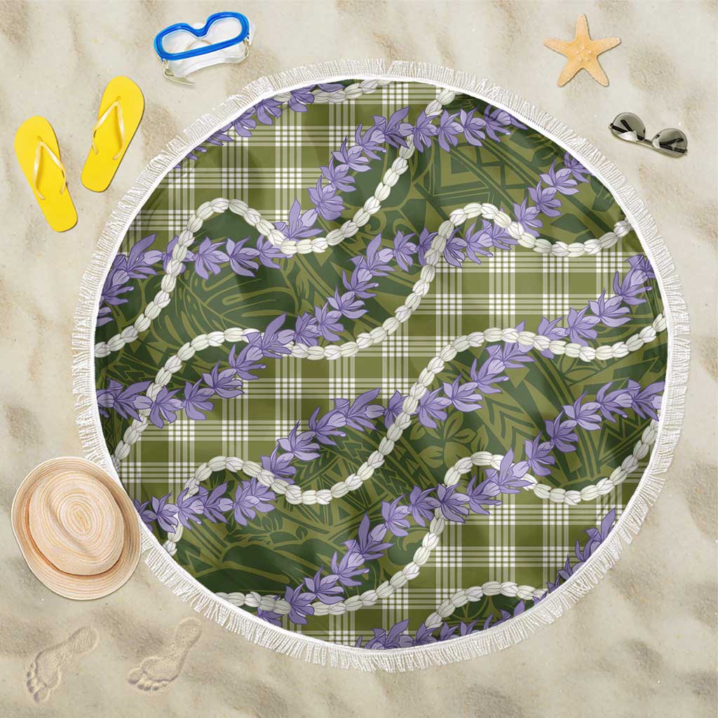 Green Hawaii Palaka Honohono Pikake Beach Blanket Hawaiian Orchid Lei Polynesian Pattern - Polynesian Pride