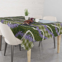 Green Hawaii Palaka Honohono Pikake Tablecloth Hawaiian Orchid Lei Polynesian Pattern - Polynesian Pride