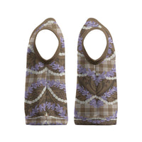 Brown Hawaii Palaka Honohono Pikake Christmas Knitted V-Neck Vest Hawaiian Orchid Lei Polynesian Pattern - Polynesian Pride