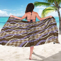 Brown Hawaii Palaka Honohono Pikake Sarong Hawaiian Orchid Lei Polynesian Pattern - Polynesian Pride