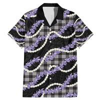 Black Hawaii Palaka Honohono Pikake Family Matching Mermaid Dress and Hawaiian Shirt Hawaiian Orchid Lei Polynesian Pattern - Polynesian Pride