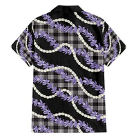 Black Hawaii Palaka Honohono Pikake Family Matching Tank Maxi Dress and Hawaiian Shirt Hawaiian Orchid Lei Polynesian Pattern - Polynesian Pride