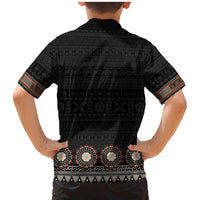 Bula Fiji Dashiki Vintage Fijian Masi Tapa Pattern Family Matching Mermaid Dress and Hawaiian Shirt LT14 - Polynesian Pride