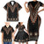 Bula Fiji Dashiki Vintage Fijian Masi Tapa Pattern Family Matching Short Sleeve Bodycon Dress and Hawaiian Shirt LT14 - Polynesian Pride