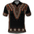 Bula Fiji Dashiki Vintage Fijian Masi Tapa Pattern Polo Shirt LT14 Brown - Polynesian Pride