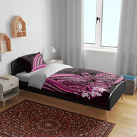 Pink Polynesia Easter Day Bedding Set Eggs With Bunny Polynesian Pattern LT14 - Polynesian Pride