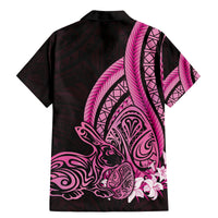 Pink Polynesia Easter Day Family Matching Mermaid Dress and Hawaiian Shirt Eggs With Bunny Polynesian Pattern LT14 - Polynesian Pride